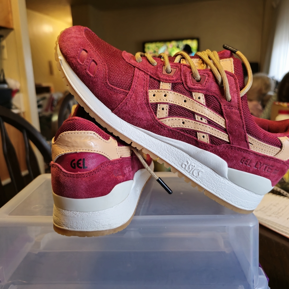 ACICS GEL-LYTE 3  RED SUEDE